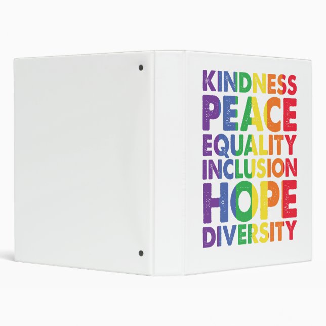 Classeur Kindness Peace Equality Love Inclusion Hope LGBT (Arrière-plan)