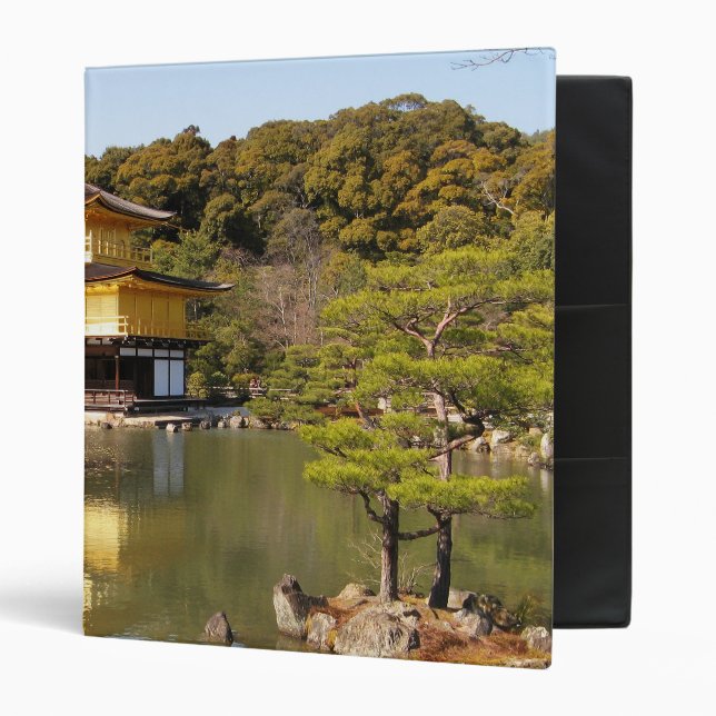 Classeur Kinkaku-ji 金 閣 Temple 寺 du Pavillon d'Or (Devant/intérieur)