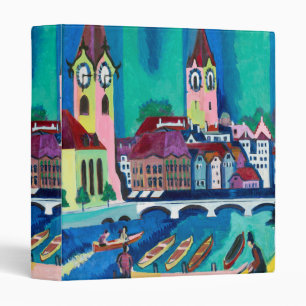 Classeur Kirchner Paysage urbain de Zurich Art expressionni