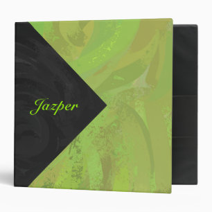 Classeur Kiwi Bash Vert et Noir Monogram
