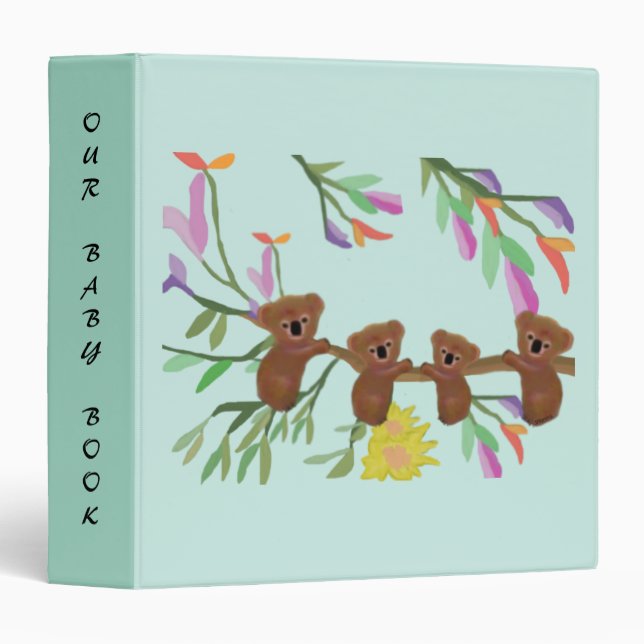 Classeur Koala de bébé (Devant/Côté)