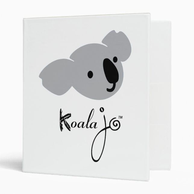 Classeur Koala Jo Classeur, Blanc (Devant/intérieur)