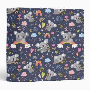 Classeur Koala Rainbow Love Motif