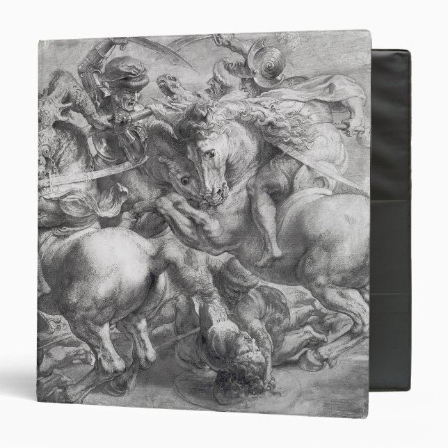 Classeur La bataille d'Anghiari après Leonardo da Vinci (Devant/Intérieur)