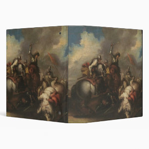 Classeur La bataille des cavaliers (huile sur la toile)