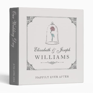 Classeur La beauté et la bête   Mariage Rose enchanté