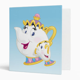 Classeur La Beauté Et La Bête Mme Potts Et Chip