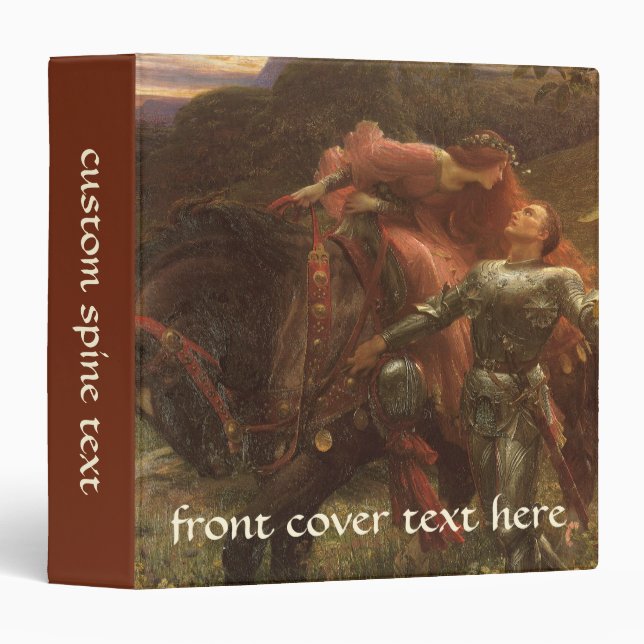 Classeur La Belle Dame sans Merci par Sir Frank Dicksee (Devant/Côté)