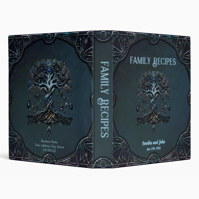 Classeur La brillance de l'arbre de vie les pierres précieu (Arrière-plan)