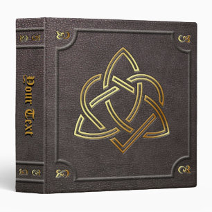 Classeur La coutume a doré le livre de Triquetra de coeur
