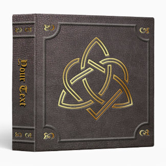 Classeur La coutume a doré le livre de Triquetra de coeur
