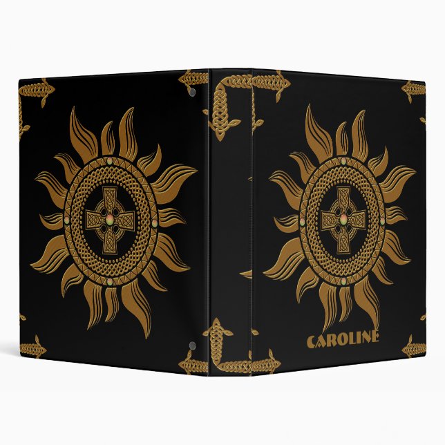 Classeur La croix céleste dorée. (Arrière-plan)