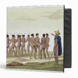 Classeur La danse de guerre des insulaires de Caroline,