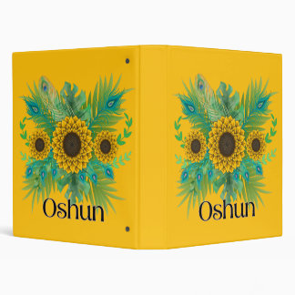 Classeur La déesse d'Oshun Tournesols