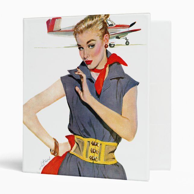 Classeur La fille qui a volé des avions (Devant/intérieur)