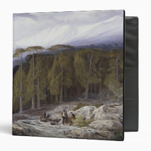 Classeur La forêt de Valdoniello, Corse, 1869 (huile sur c