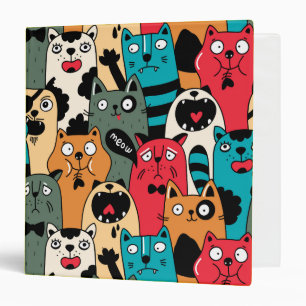 Classeur La foule de chats