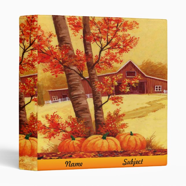 Classeur La grange rouge - (Devant/Côté)