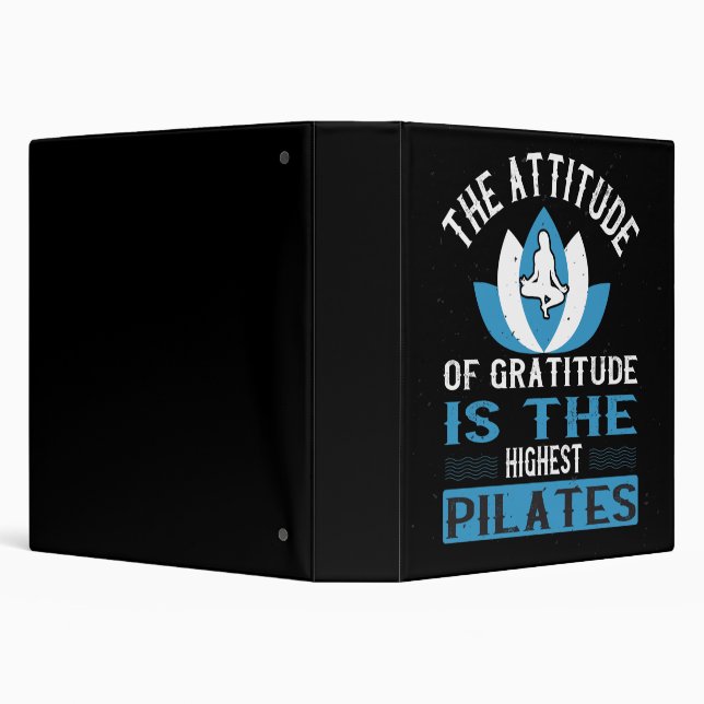Classeur La Gratitude Est Le Pilates Le Plus Élevé (Arrière-plan)