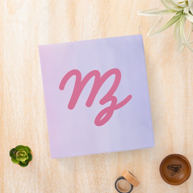 Classeur La Macuca Logo Pink Purple Ombre Binder (In Situ)