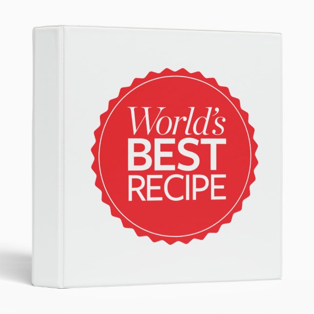 Classeur La meilleure recette du monde (Devant/Côté)
