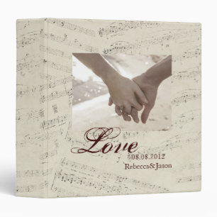 Classeur La musique romantique moderne note le mariage de