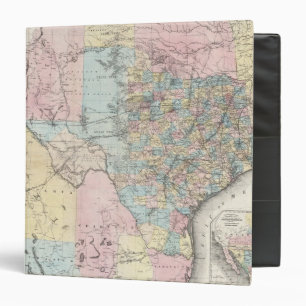 Classeur La nouvelle carte de l'état du Texas de Richardso