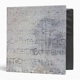 Classeur La pierre hellénistique d'épigraphe, a trouvé d