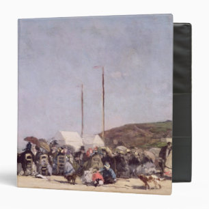 Classeur La plage chez Trouville, 1864