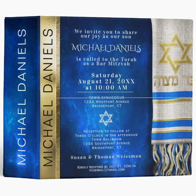 Classeur La prière châle l'oeuvre (Devant/Côté)