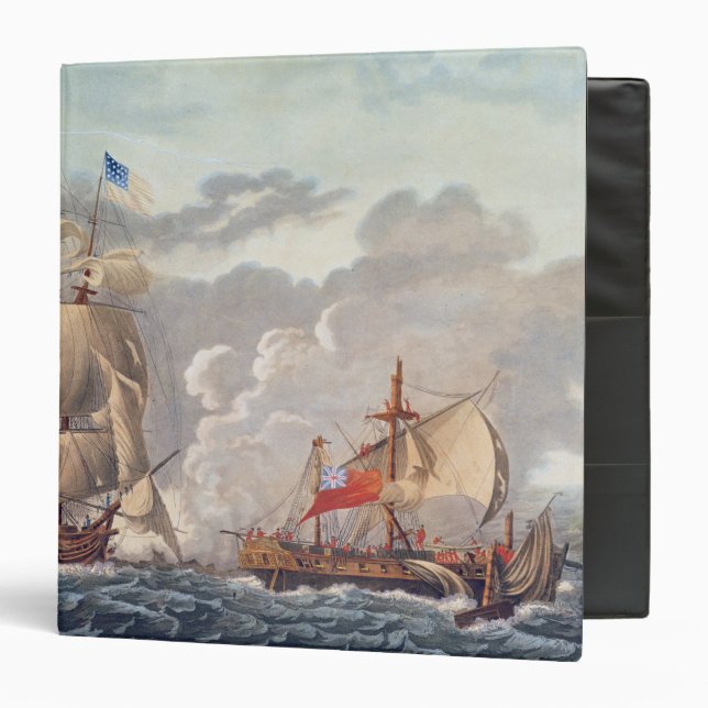 Classeur La prise du navire anglais 'le Java (Devant/Intérieur)