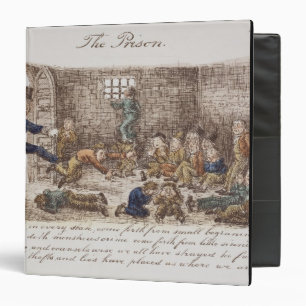 Classeur La prison, 1858 (gravure colorée)