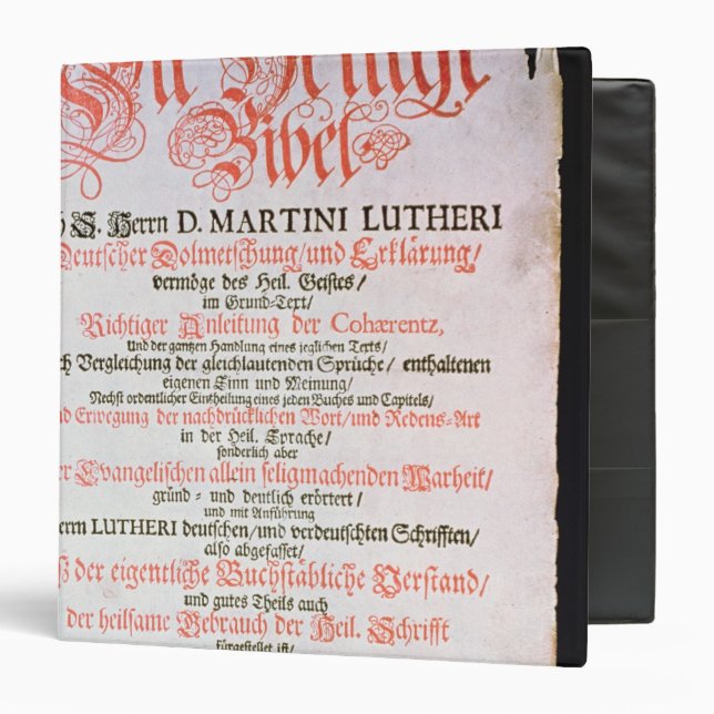Classeur La Sainte Bible, vol. I., 1681 (Devant/Intérieur)