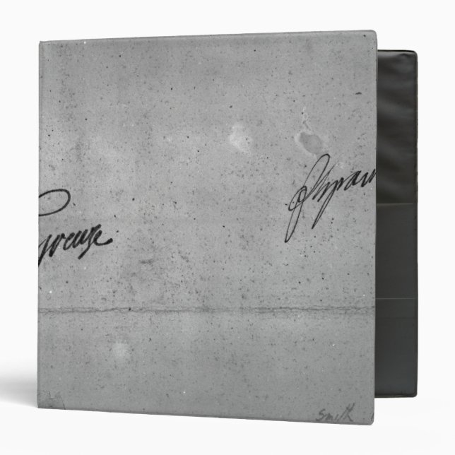 Classeur La signature de Jean-Baptiste Greuze (Devant/Intérieur)