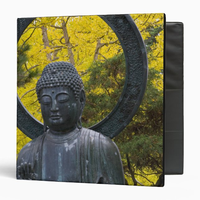 Classeur La statue de Budda dans les jardins japonais Golde (Devant/Intérieur)
