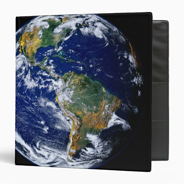 Classeur La Terre Pleine Montre Les Amériques (Devant/Intérieur)