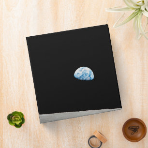 Classeur La Terre S'Élève Au-Dessus De L'Horizon Lunaire.