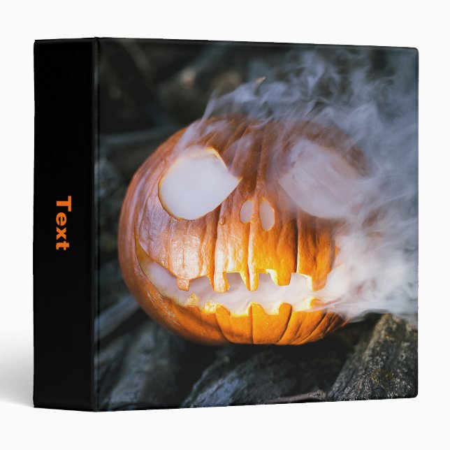 Classeur La tête Jack-o-Lantern d'un cavalier sans tête (Devant/Côté)