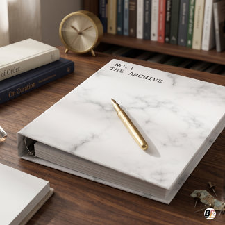 Classeur La texture de marbre moderne Archive blanc