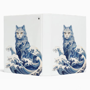 Classeur La Vague De Chat Au Large De Kanagawa