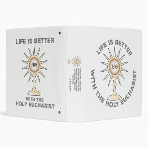 Classeur La vie est meilleure avec la sainte Eucharistie
