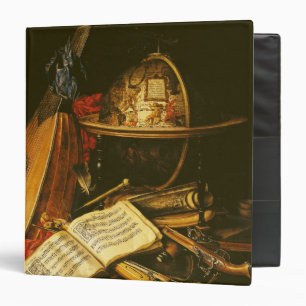 Classeur La vie toujours avec des instruments de musique