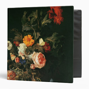 Classeur La vie toujours avec des pavots et des roses