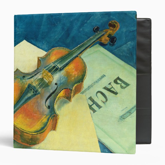Classeur La vie toujours avec un violon, 1921 (Devant/Intérieur)