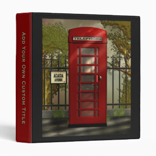 Classeur La vieille cabine téléphonique rouge britannique