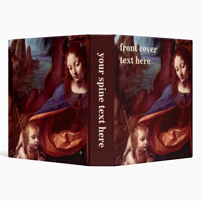 Classeur La Vierge des Rochers de Léonard de Vinci (Arrière-plan)