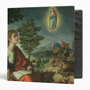 Classeur La vision de St John l'évangéliste sur Patmos
