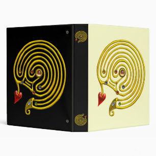 Classeur LABYRINTH HYPER, jaune noir, crème