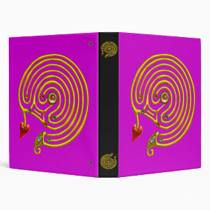 Classeur LABYRINTH, jaune noir, violet violet