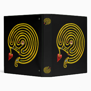 Classeur LABYRINTHE HYPER, jaune noir